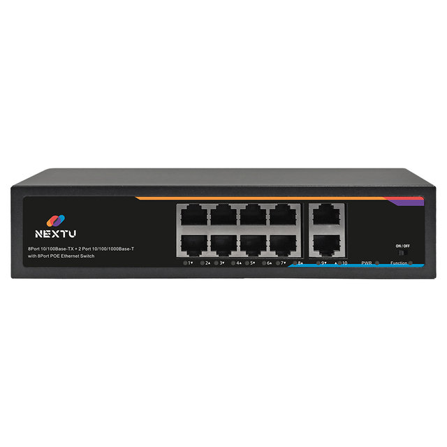 넥스트유 NEXT-POE510-TP 8포트 POE + 업링크 2포트 스위칭허브