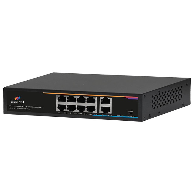 넥스트유 NEXT-POE510-TP 8포트 POE + 업링크 2포트 스위칭허브