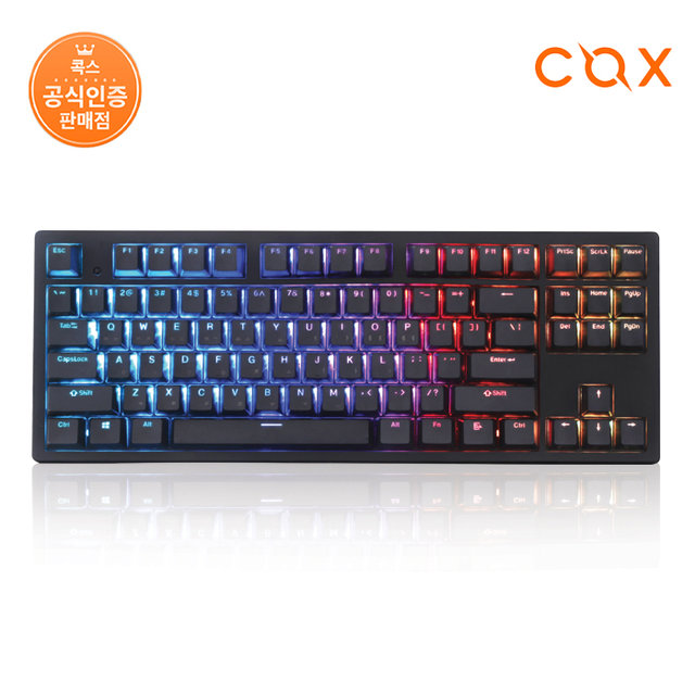 COX 엔데버 텐키리스 RGB PBT 완전방수 무접점 키보드 ENDEAVOUR