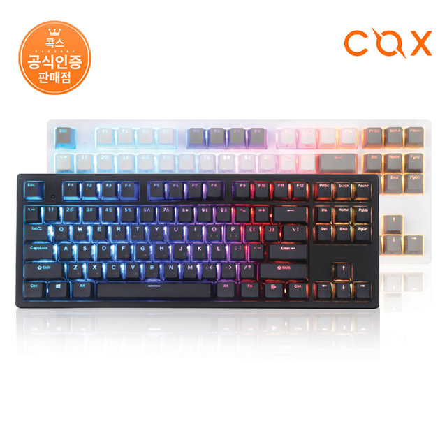 COX 엔데버 텐키리스 RGB PBT 완전방수 무접점 키보드 ENDEAVOUR