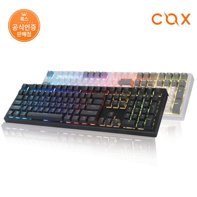 COX 엠프리스 RGB PBT 완전방수 무접점 키보드