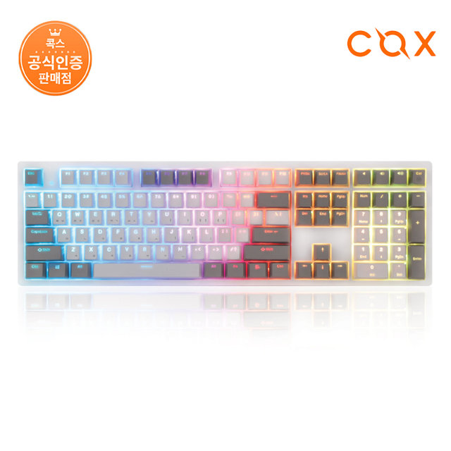 COX 엠프리스 RGB PBT 완전방수 무접점 키보드