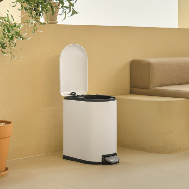 밀리 무소음 페달 휴지통 슬림 20L (2color)
