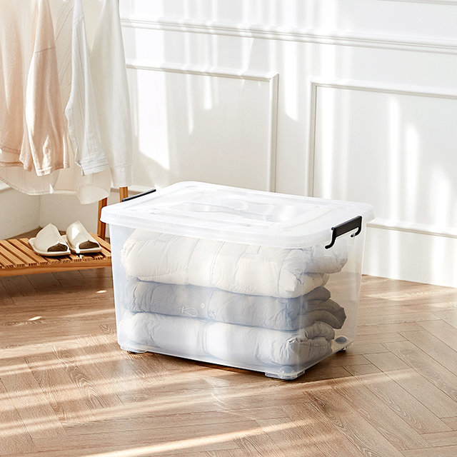 이동식 투명 리빙박스 120L