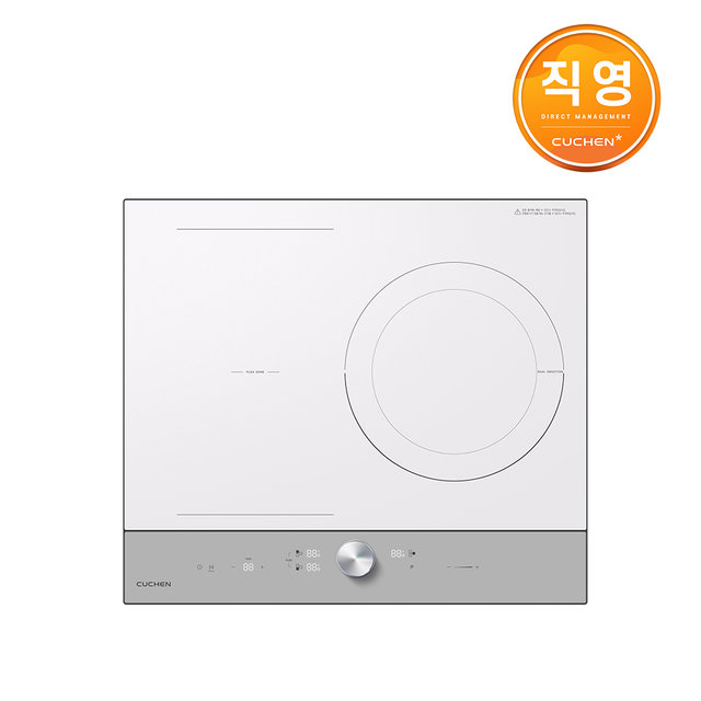 쿠첸 올파워 인덕션 3구 빌트인 전기레인지 그레이 CIR-EW33KD1B1