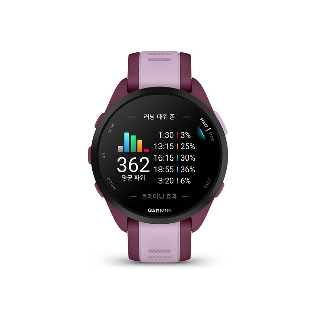 가민 포러너 165 뮤직 베리 라일락 GPS 스마트워치