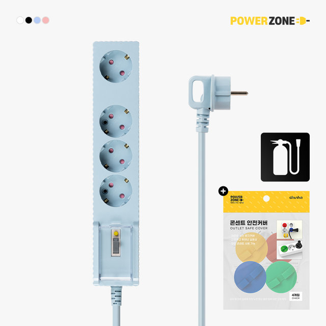 국산 프리미엄 고용량 자동소화 웨이브 누전차단 4구 1.5m 멀티탭