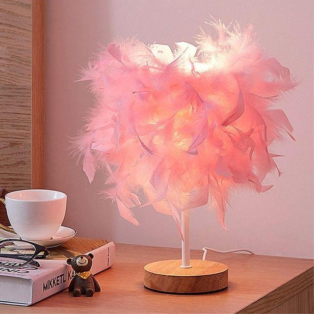 비타리토 LED 깃털 조명 무드등 핑크