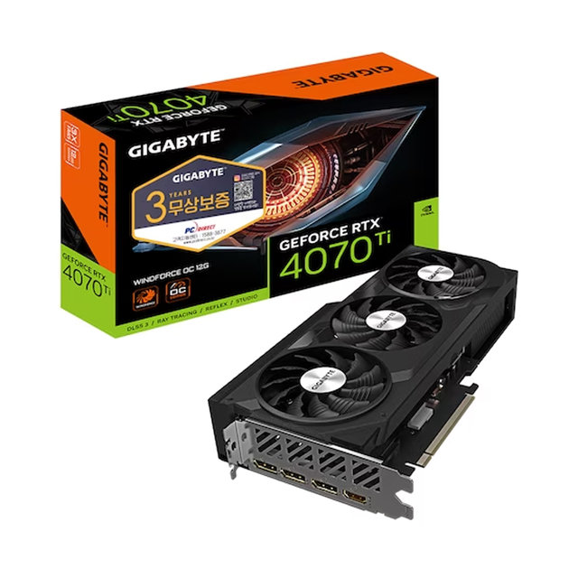 기가바이트 지포스 RTX 4070 Ti WINDFORCE OC D6X 12GB 피씨디렉트/