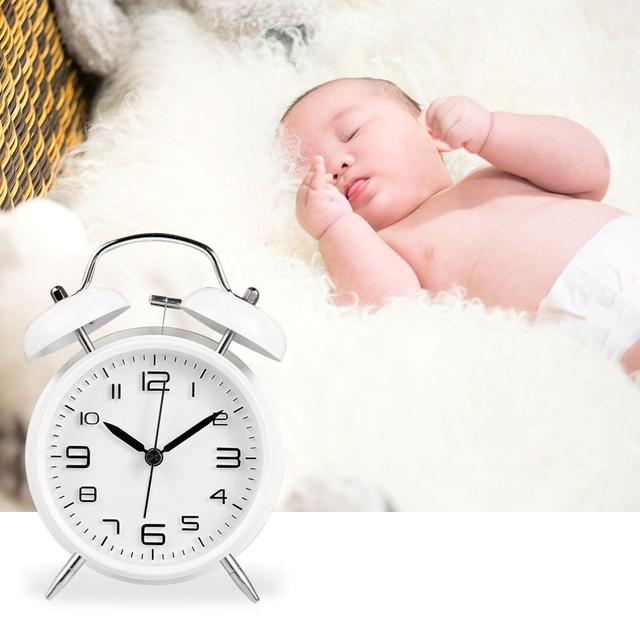 키밍 시끄러운 자명종 알람시계 무소음 램프 탁상시계