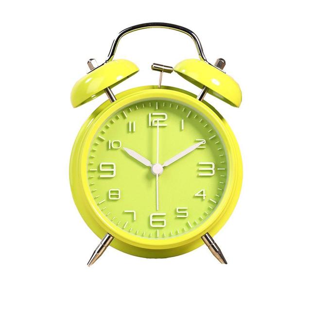 키밍 시끄러운 자명종 알람시계 무소음 램프 탁상시계