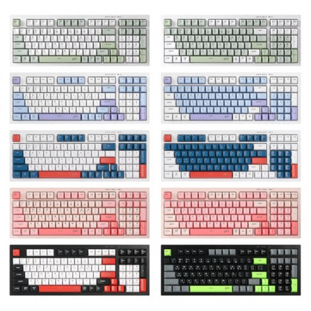 지클릭커 오피스프로 WK50 사일런스 M RGB 98 무소음 방수 무선 블루투스 키보드