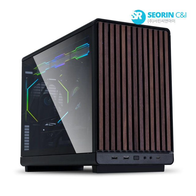 [서린공식] LIAN LI A3-3WD A3 m-ATX 프론트 우드 패널 블랙