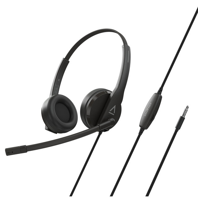 [CREATIVE] HS-230 컴퓨터 USB PC 헤드셋 (3.5mm/USB-A 연결 지원)