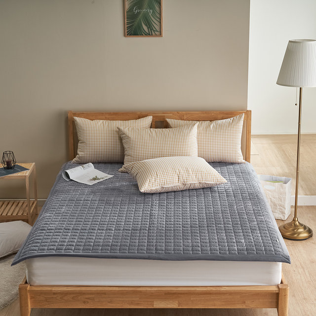 러블리체크 포근한 극세사 침구 카페트 겸 패드 Q