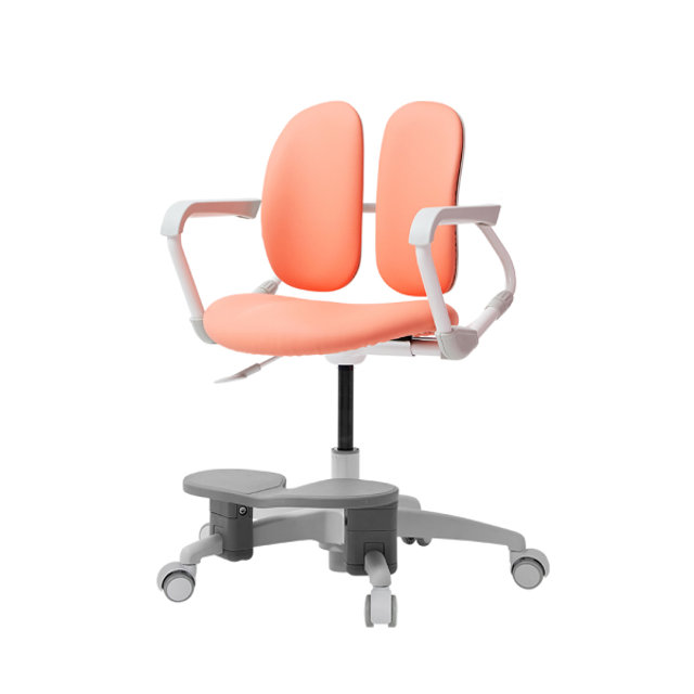 [비밀특가] 듀오백 밀키 218SF 아동의자 (회전 중심봉+발받침+스탑캐스터)