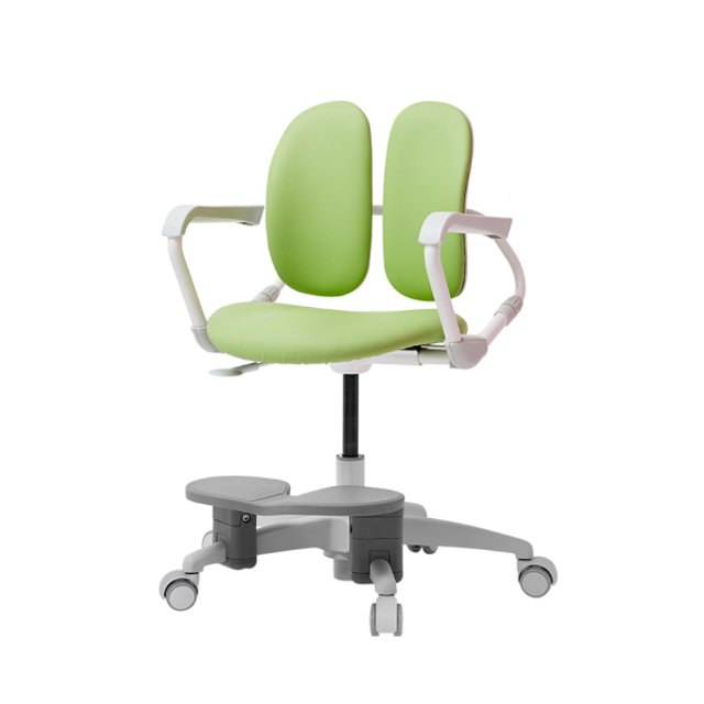 [비밀특가] 듀오백 밀키 218SF 아동의자 (회전 중심봉+발받침+스탑캐스터)