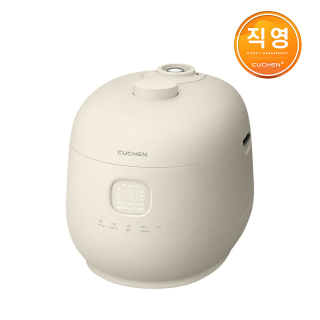 [고효율가전] 쿠첸 브레인 미니 풀스텐 듀얼프레셔 3인용 IH전기압력밥솥 크림옐로우 CRT-TWS0310CY