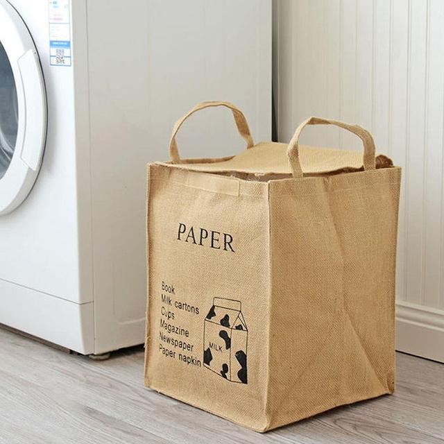 면마 분리수거함 PAPER 가정 이동 재활용 바구니