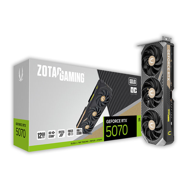 ZOTAC GAMING 지포스 RTX 5070 SOLID OC D7 12GB 그래픽카드