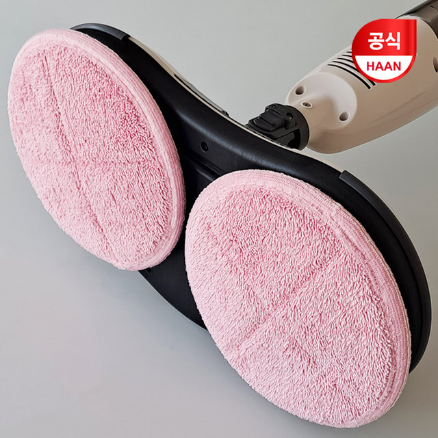 한경희 물걸레청소기 극세사 원형 물걸레 호환 패드 4장