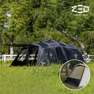 [역시즌파격특가] 제드코리아 티맥스 EX TPU 패키지 블랙 리빙쉘 패밀리텐트 그라운드시트증정