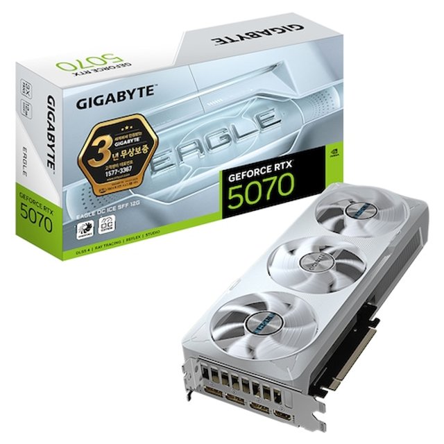 GIGABYTE 지포스 RTX 5070 EAGLE OC ICE SFF D7 12GB 제이씨현_G