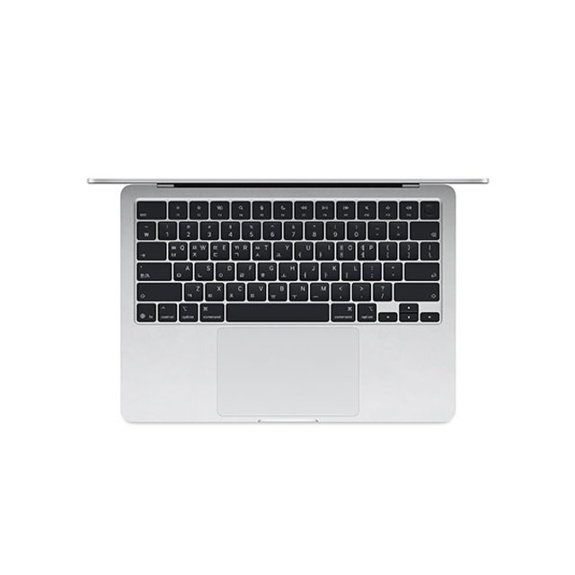 맥북에어 13 M4, 10코어 CPU, 8코어 GPU, 16GB RAM, 256GB SSD - 실버 [MW0W3KH/A]