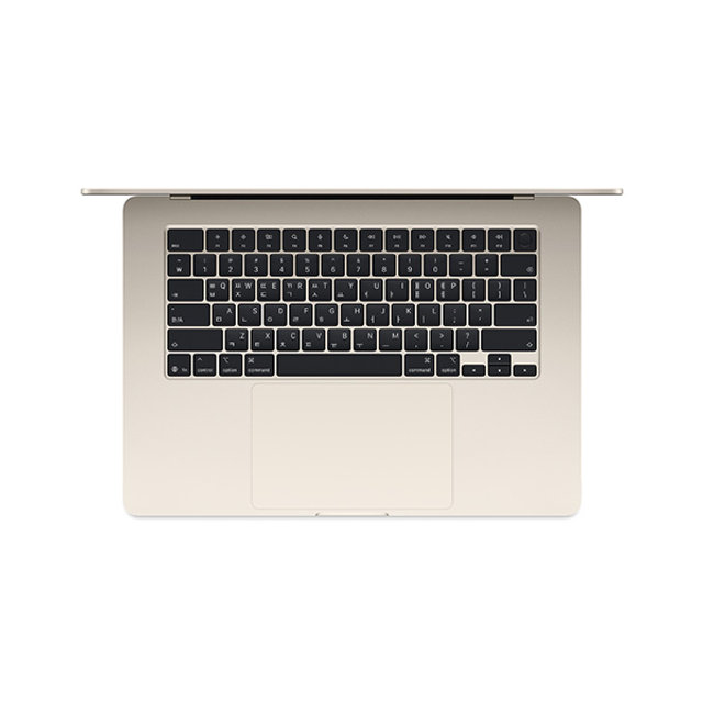 맥북에어 15 M4, 10코어 CPU, 10코어 GPU, 16GB RAM, 512GB SSD - 스타라이트 [MW1K3KH/A]