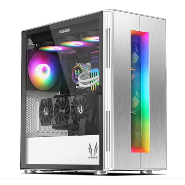 [3RSYS] T700 화이트 강화유리 미들타워 케이스 RGB 쿨링팬 지원