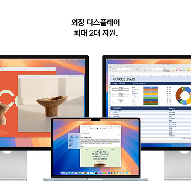 [임직원특가] 맥북에어 15 M4, 10코어 CPU, 10코어 GPU, 24GB RAM, 512GB SSD - 스카이블루 [MC7D4KH/A]