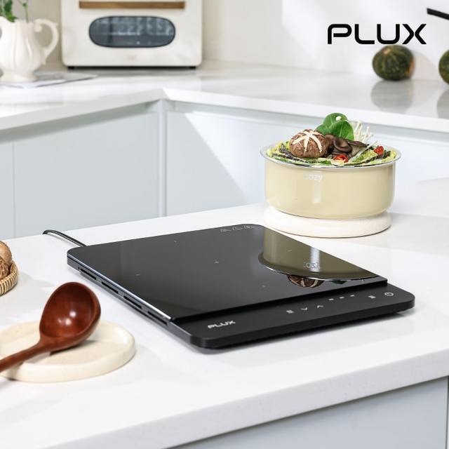 [3년무상AS] 1구 슬림 인덕션 전기레인지 PLX-EIR0120SLBK (블랙 / 2000W)