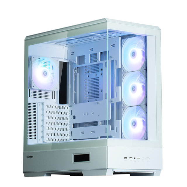 [잘만] P50 DS 블랙 강화유리 RGB 팬 쿨링 시스템 게이밍 PC 케이