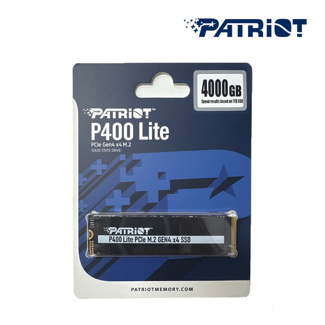 PATRIOT 패트리어트 P400 4TB Lite M.2 NVMe SSD (GEN4 / QLC / 5년)