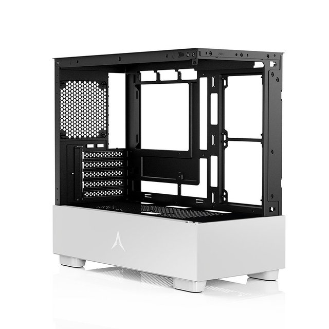 [앱코] U40M 블랙화이트 웨일샤크 ARGB BTF PC 케이스 고성능 쿨링 시스템