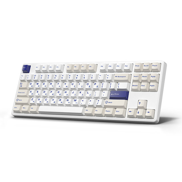 [한성] GK797PRO 오션화이트 HMX라벤더 또각 45g 핫스왑 유무선 게이밍 TKL