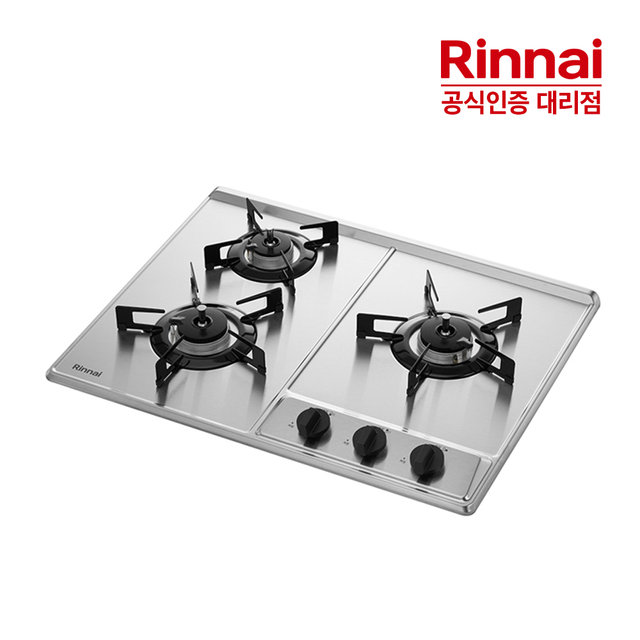 고화력 3구 빌트인 가스쿡탑 INBS301DJ 실버 가스레인지 HM