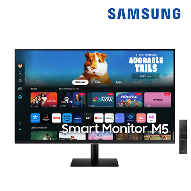 삼성전자 삼성 M5 S32DM500 스마트모니터 80cm 81cm OTT 넷플릭스 유튜브 미러링 컴퓨터 PC 모니터