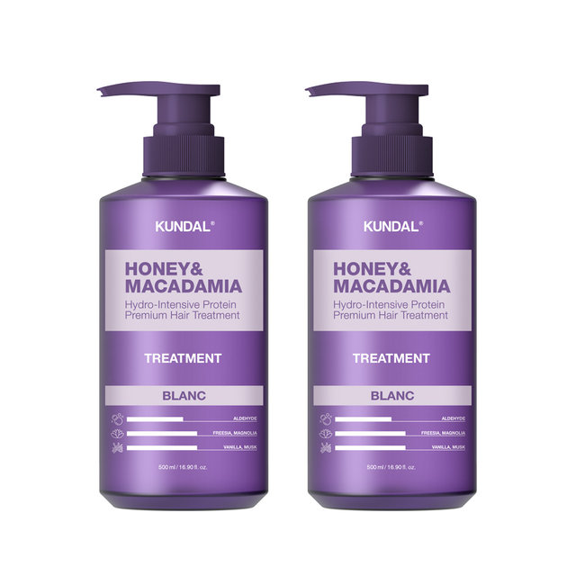 쿤달 허니 앤 마카다미아 단백질 트리트먼트 블랑 500ml x2개