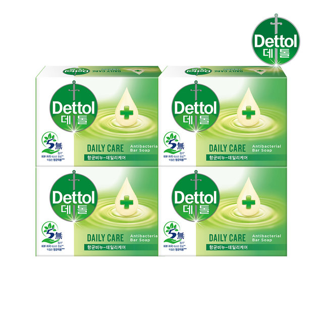 데톨 데일리케어 항균비누 100g x4개