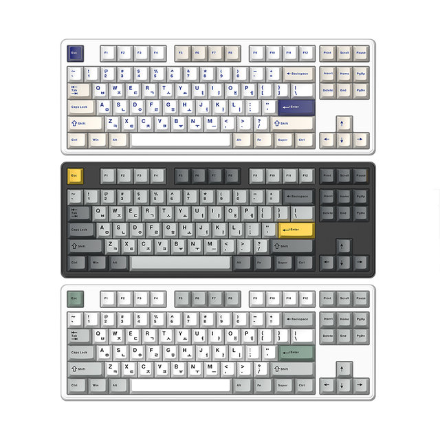 [한성] GK797PRO 메탈화이트 HMX라벤더 또각 45g 핫스왑 유무선 게이밍 TKL
