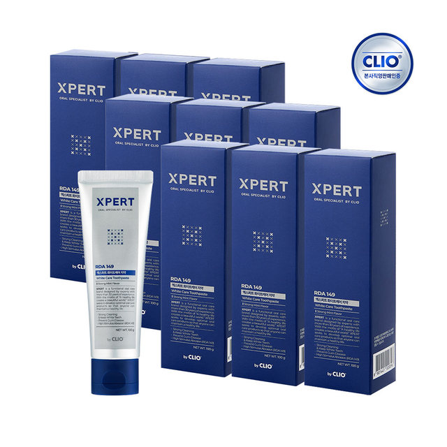 크리오 엑스퍼트 화이트케어 치약 100g 3입 x3개(총 9개)