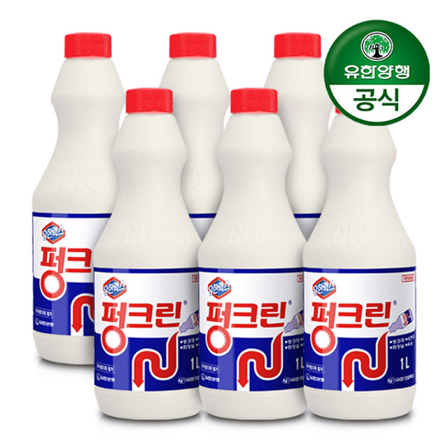 [결제시5%추가][유한양행] 유한락스 펑크린 1L x 6개 / 배수관 막힘 용해제