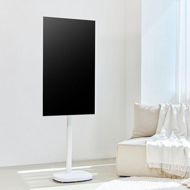 [5년무상AS] 플럭스 109cm 화이트 QLED 이동식 TV SET (셀프설치)