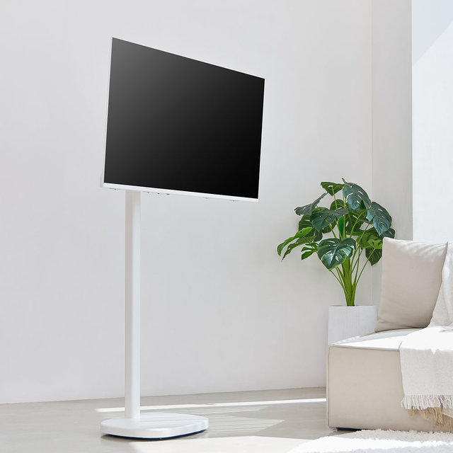 [5년무상AS] 플럭스 109cm 화이트 QLED 이동식 TV SET (셀프설치)