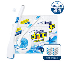 이지드롭 변기크리너 핸들 1개 + 리필 2팩(24개입) + 8개입증정