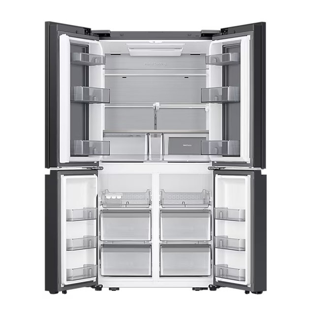 Bespoke AI 하이브리드 4도어냉장고(오토오픈도어) RM80F91K1X [889L, 새틴 화이트]