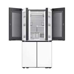 Bespoke AI 하이브리드 4도어냉장고(오토오픈도어) RM80F91K1X [889L, 새틴 화이트]