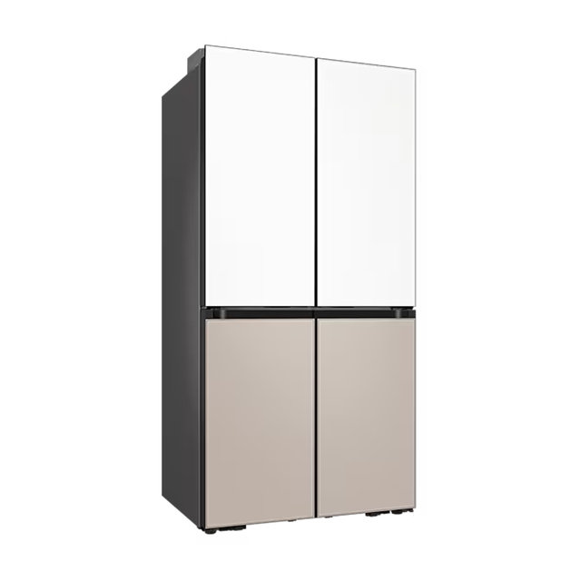 [지역한정] BESPOKE AI 하이브리드 키친핏 Max 4도어냉장고 RM70F64Q1XJ [623L, 새틴화이트+새틴베이지]