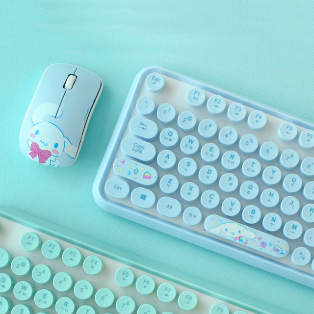 시나모롤 레트로 무선 콤보 세트_핑크